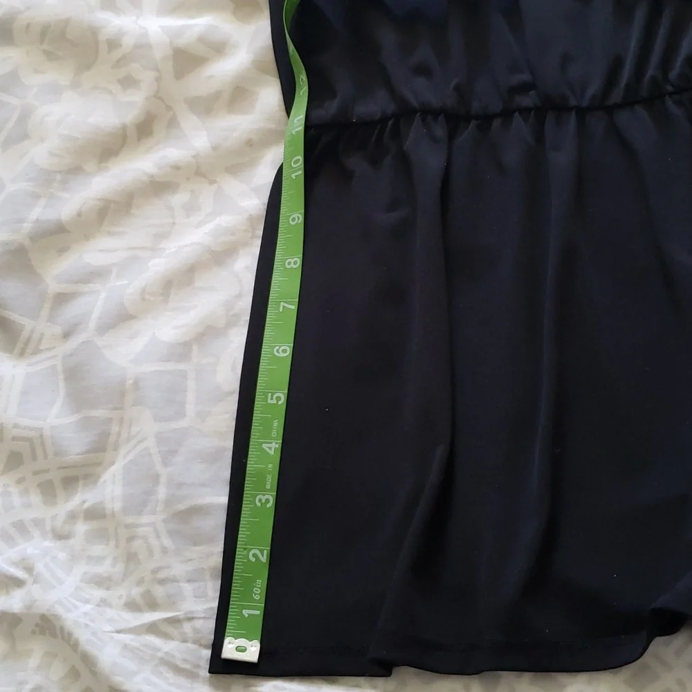 White House Black Market Sleeveless Metallic Embroidered V Neck Peplum Top - Picture 14 of 14